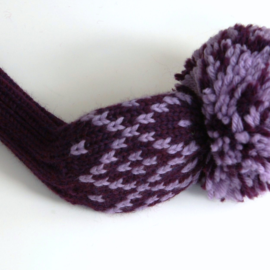 Couvre-chef en tricot pied-de-poule