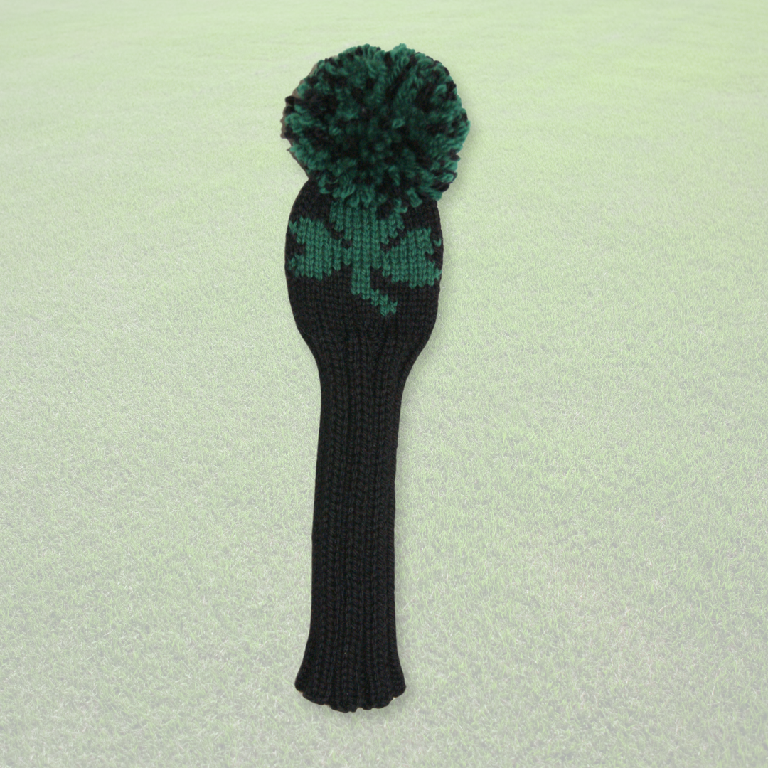 Shamrock Motif Custom Knit Headcover