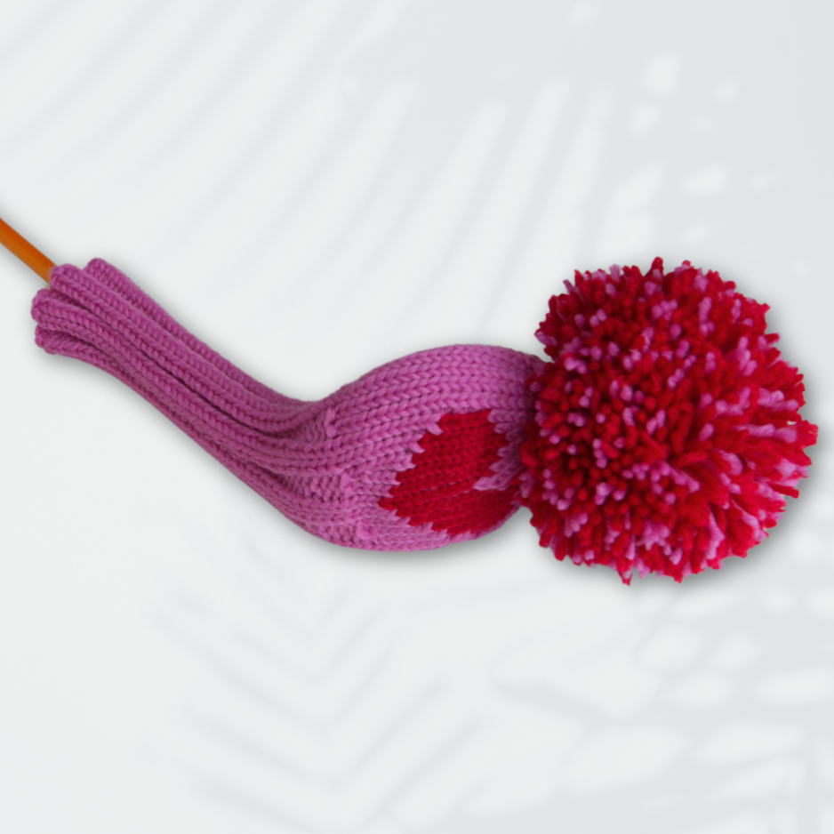 Couvre-chef en tricot à larges rayures
