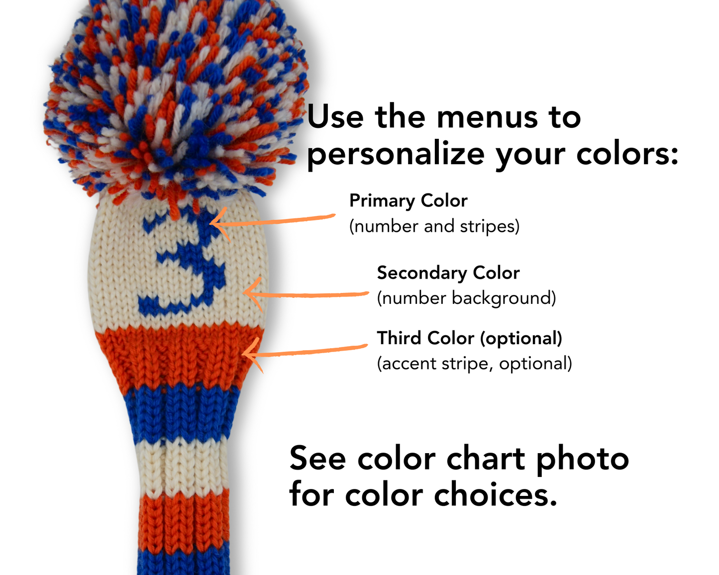 Varsity Stripes Custom Knit Headcover