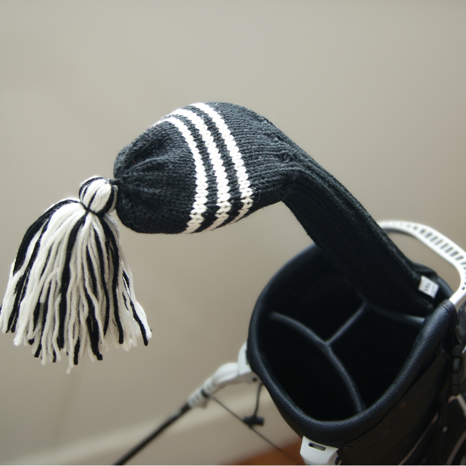 The Classic Stripe | Driver | Black with 3 White Stripes