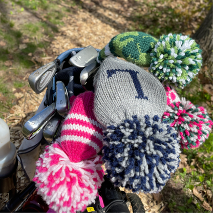 Large Monogram Custom Knit Headcover - One Letter/Number