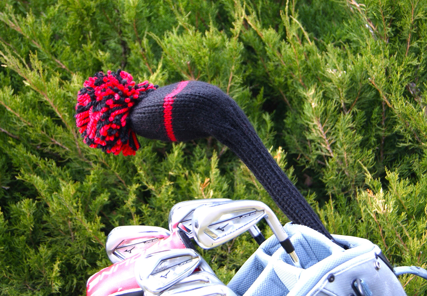 One Stripe Driver Headcover (Black/Red)