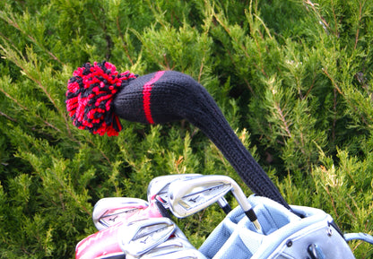 One Stripe Driver Headcover (Black/Red)