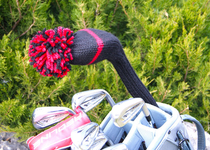 One Stripe Driver Headcover (Black/Red)