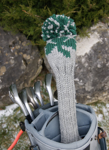 Shamrock Motif Custom Knit Headcover