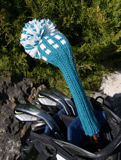 Grid Pattern Custom Knit Headcover