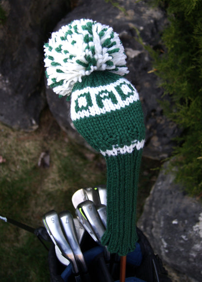 Monogram Stripe Custom Knit Headcover - 3 Letters/Numbers