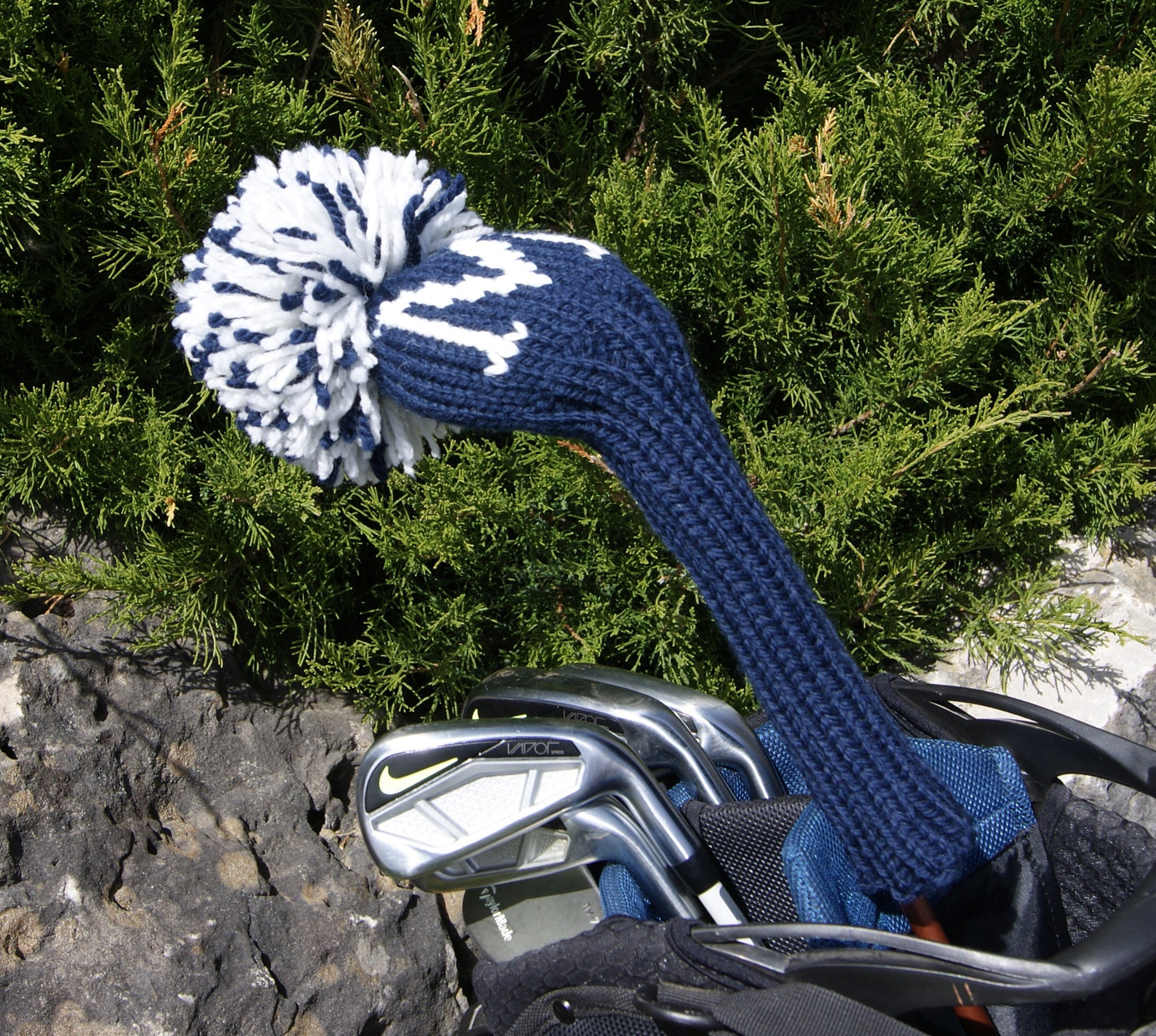 Large Monogram Custom Knit Headcover - One Letter/Number