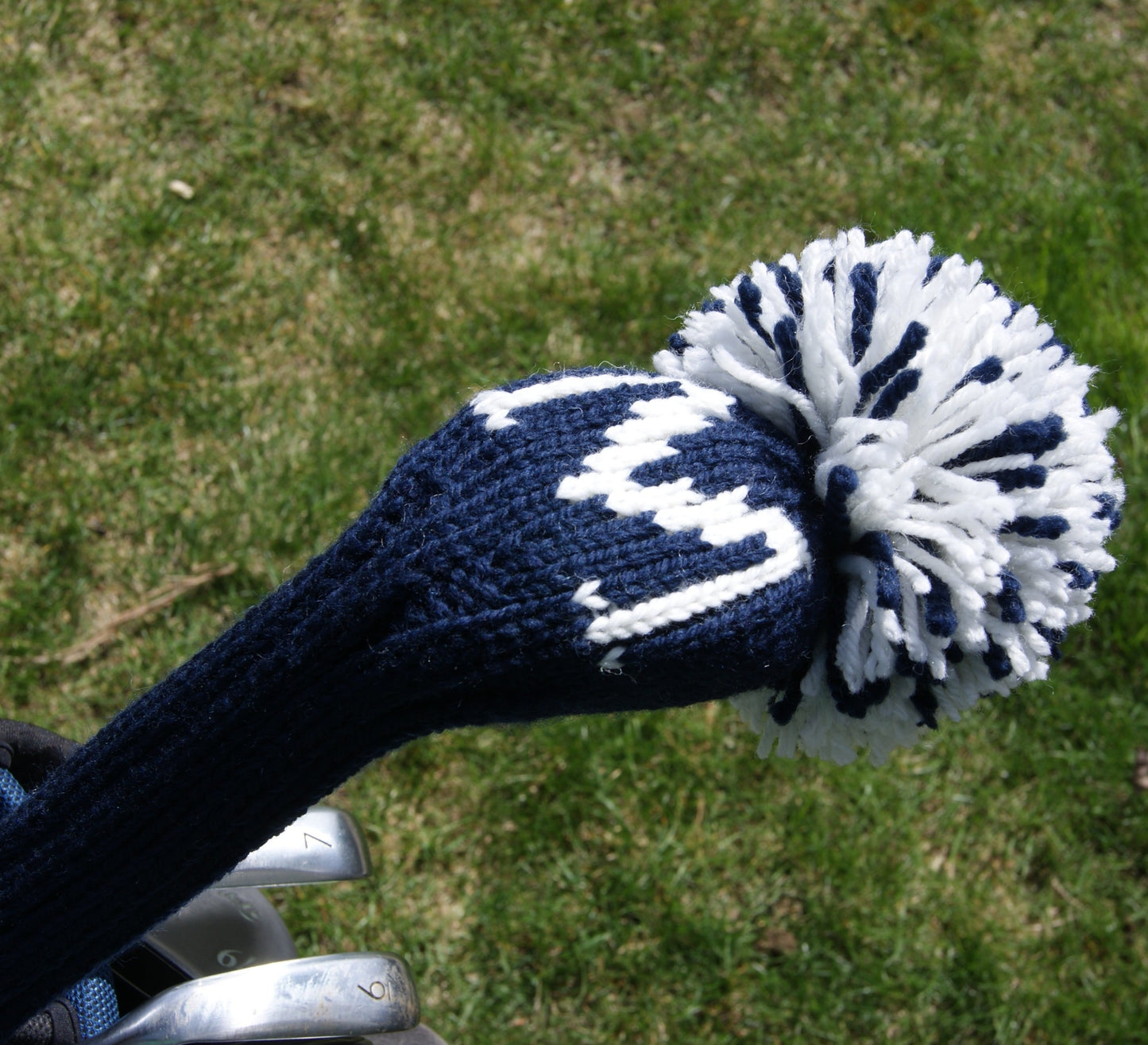 Large Monogram Custom Knit Headcover - One Letter/Number