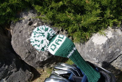 Monogram Stripe Custom Knit Headcover - 3 Letters/Numbers