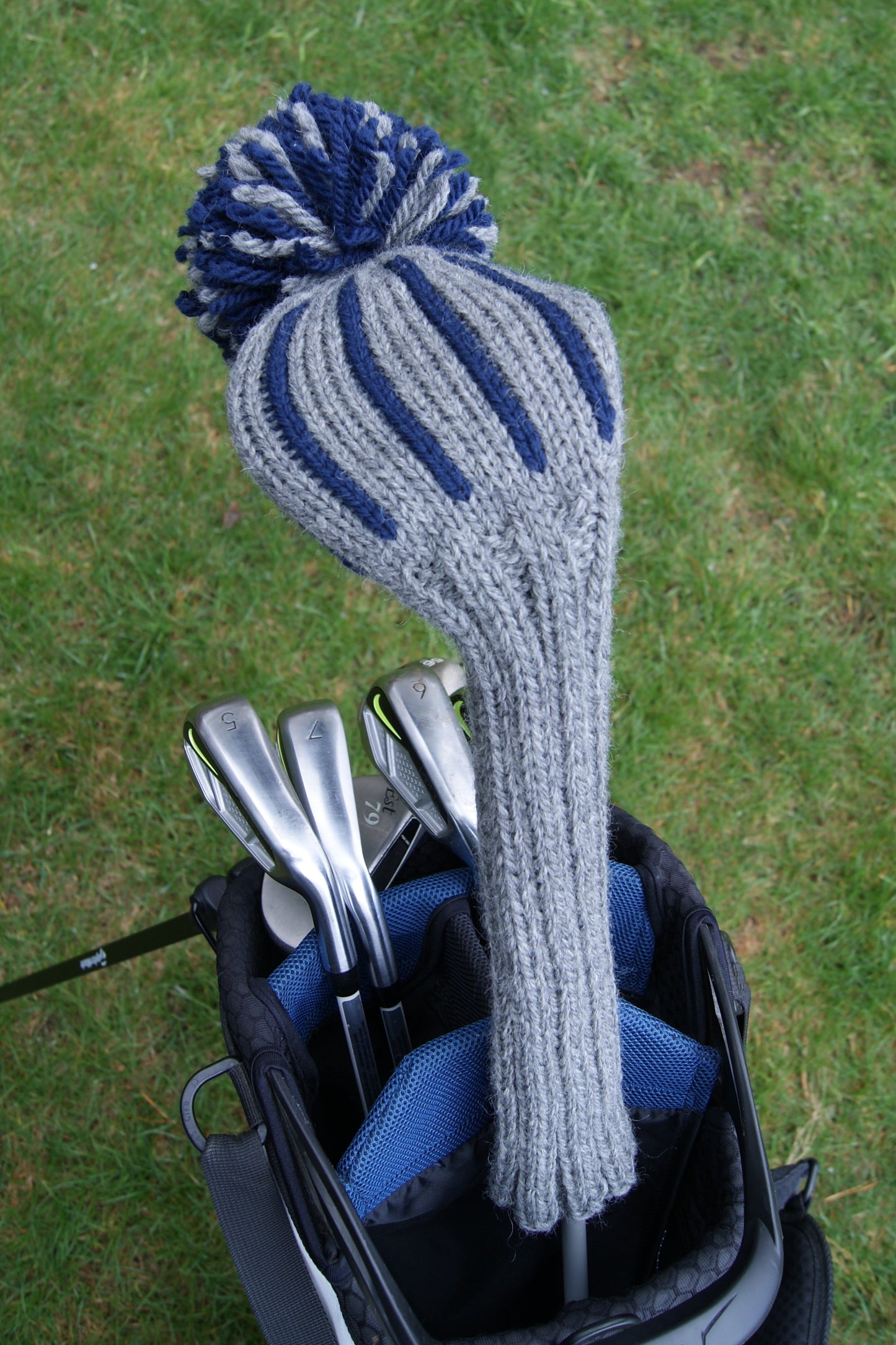 Vertical Stripe Custom Knit Headcover