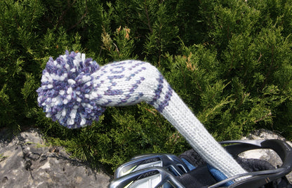 Monogram Diagonal Stripe Custom Knit Headcover - 3 Letters/Numbers