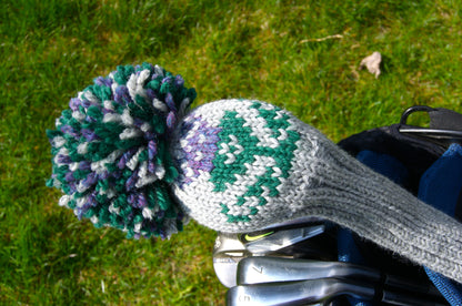 Scottish Thistle Motif Custom Knit Headcover