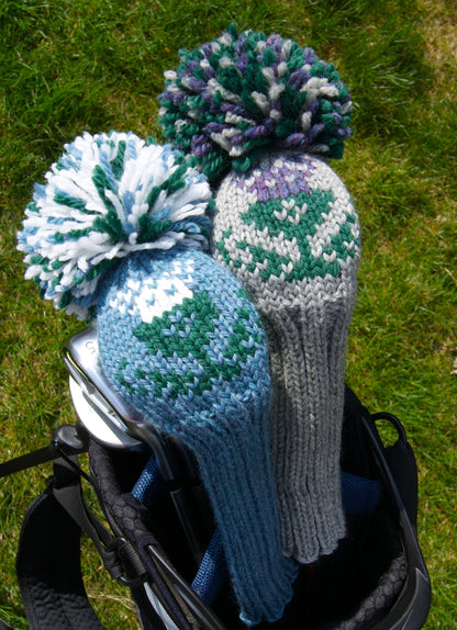 Scottish Thistle Motif Custom Knit Headcover