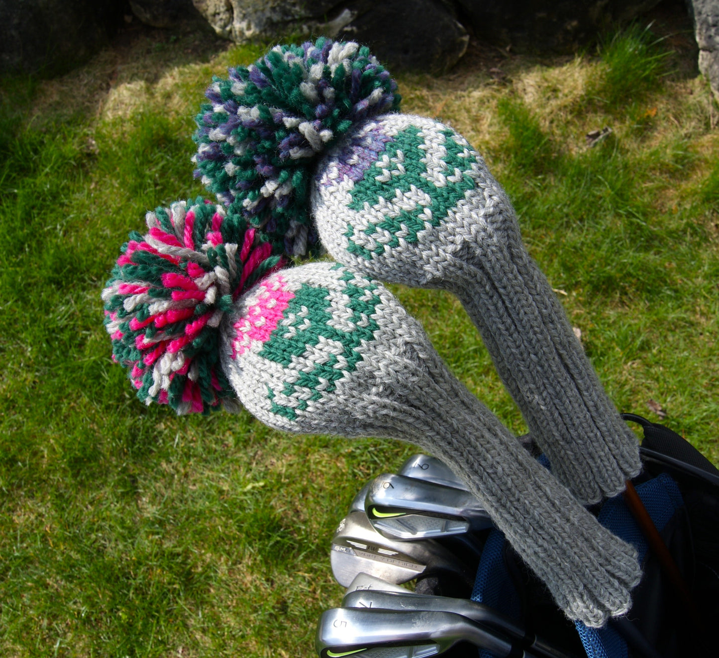 Scottish Thistle Motif Custom Knit Headcover