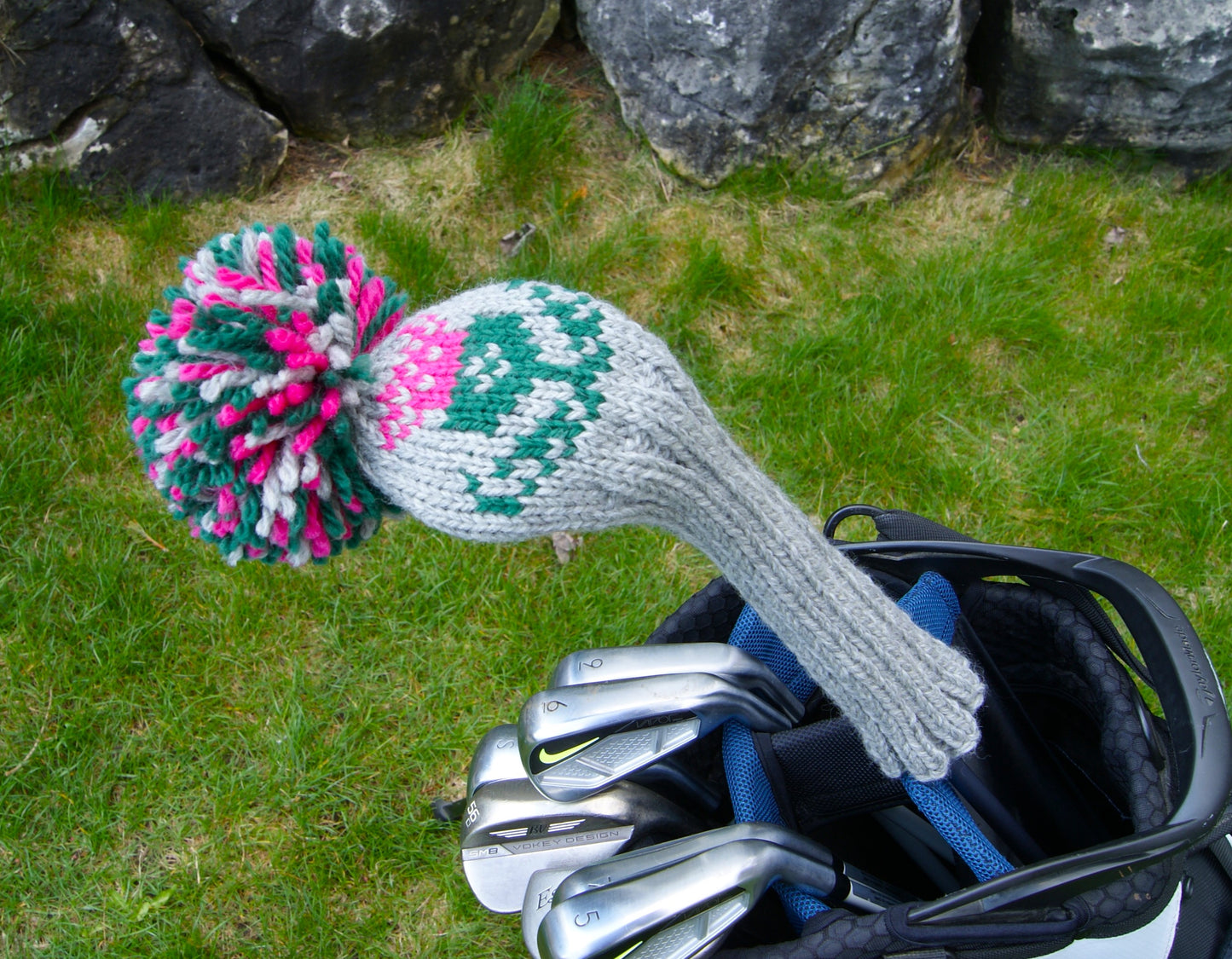 Scottish Thistle Motif Custom Knit Headcover