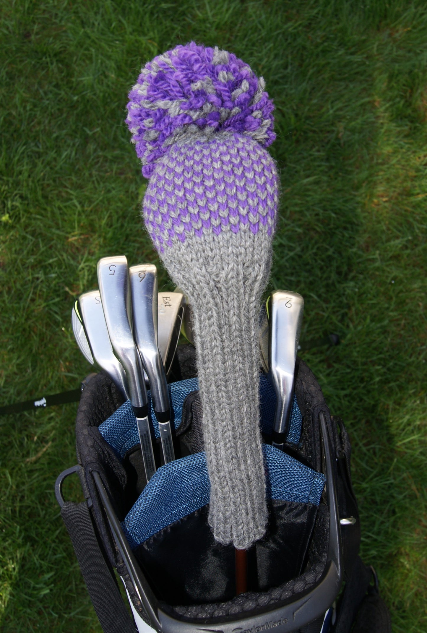 Check Pattern Custom Knit Headcover