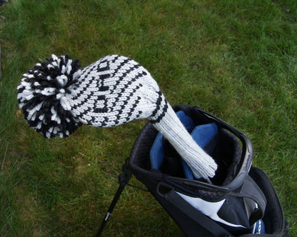 Monogram Diagonal Stripe Custom Knit Headcover - 3 Letters/Numbers