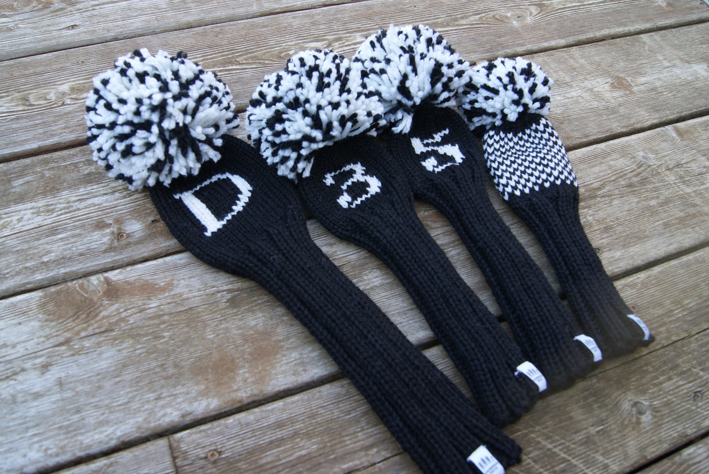 Large Monogram Custom Knit Headcover - One Letter/Number