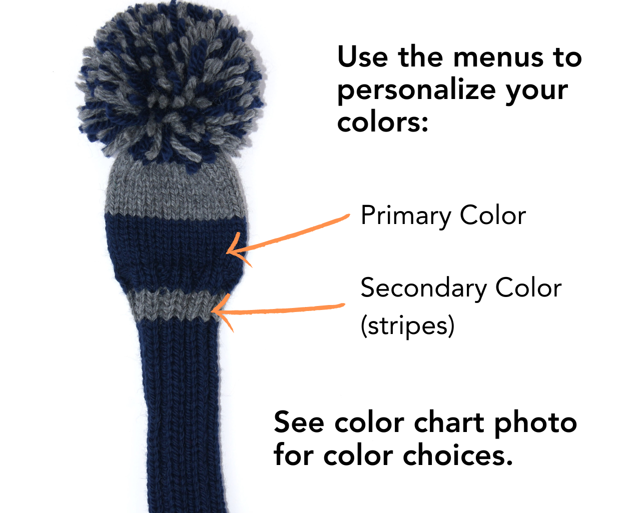 Broad Stripe Custom Knit Headcover