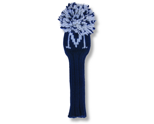 Monogram Knit Golf Club Cover Navy with White "M" - Fairway Wood