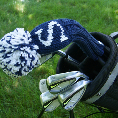 Knit Hybrid Cover - Navy with White S Monogram