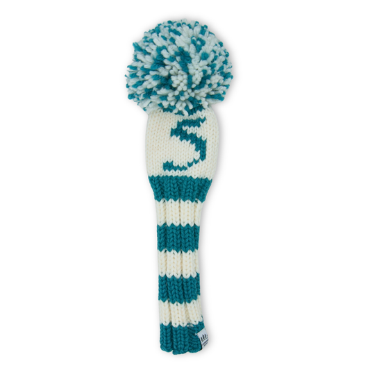 Varsity Stripe + 5 | Hybrid | White/Blue-Green