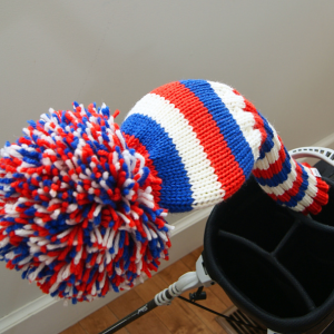The Varsity Stripe | Driver | White/Royal Blue/Flame Red