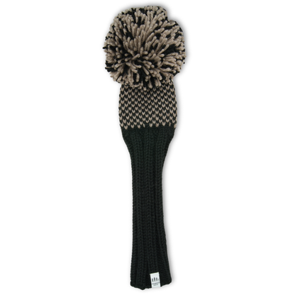 Fairway Wood Cover - Houndstooth pattern (black/oatmeal)