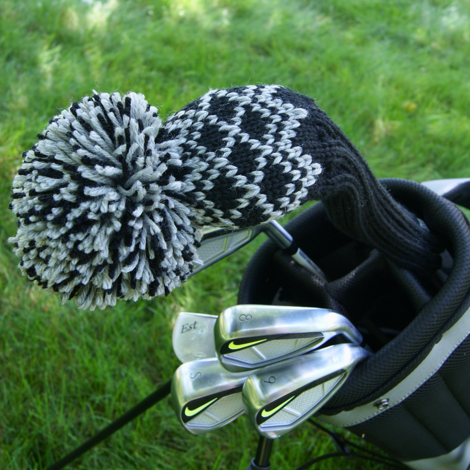 Couvre-chef en tricot pied-de-poule