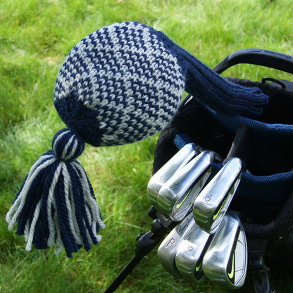 Couvre-chef en tricot à larges rayures