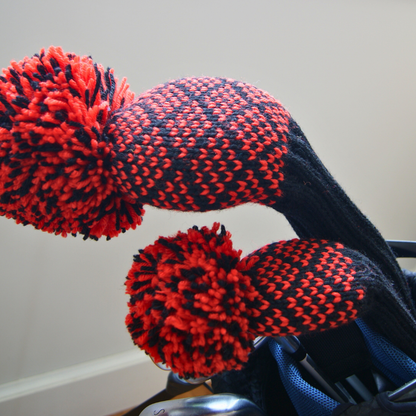 Couvre-chef en tricot à larges rayures