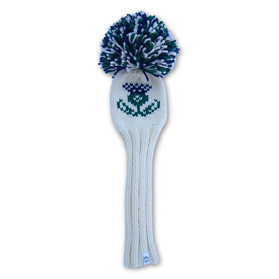 Scottish Thistle Motif Custom Knit Headcover