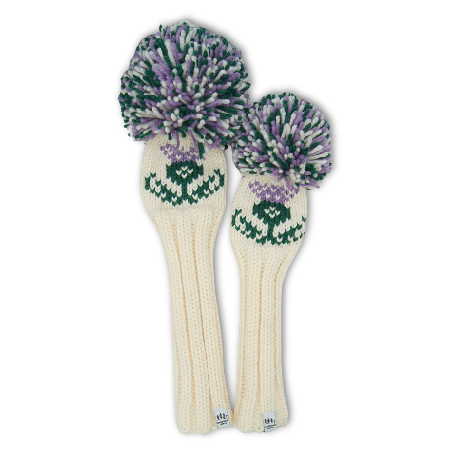 Scottish Thistle Motif Custom Knit Headcover