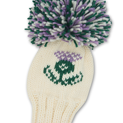Scottish Thistle Motif Custom Knit Headcover