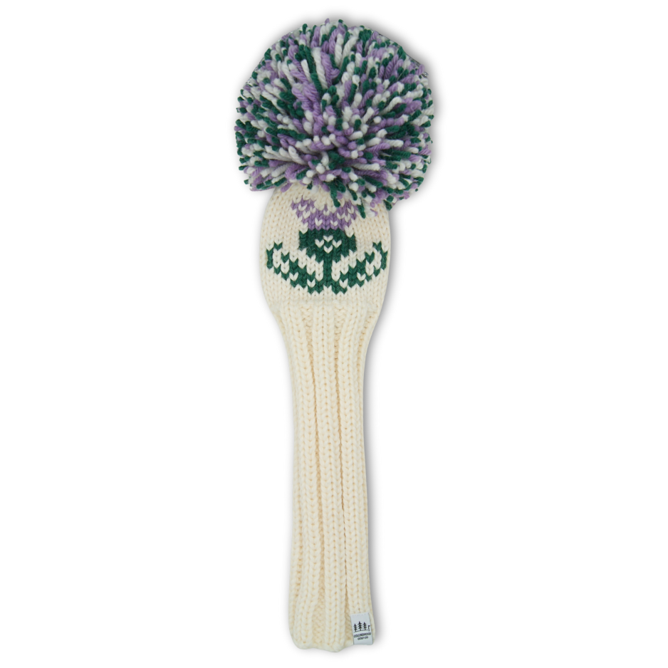 Scottish Thistle Motif Custom Knit Headcover