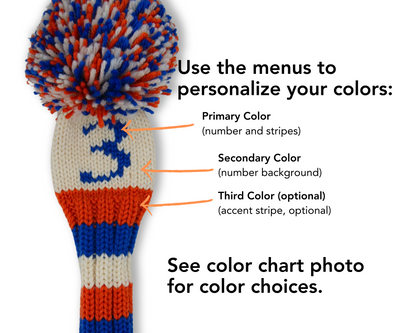 Varsity Stripes Custom Knit Headcover