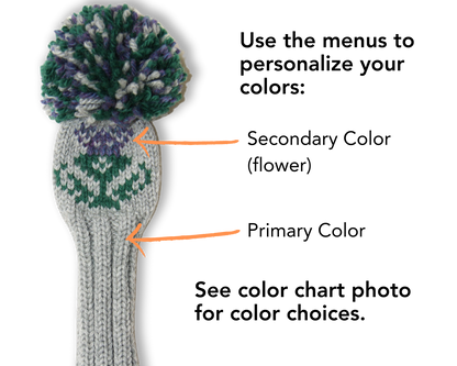 Scottish Thistle Motif Custom Knit Headcover